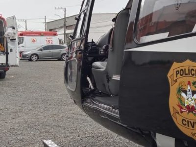 <strong>Aeronave transfere paciente enfartado em Timbé do Sul para Criciúma</strong>