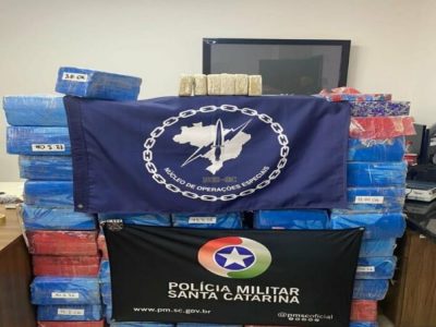 Motorista de Sombrio é preso com carregamento de drogas avaliado em mais de R$ 1 milhão