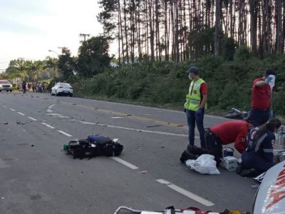 Colisão frontal mata condutor de moto em Urussanga