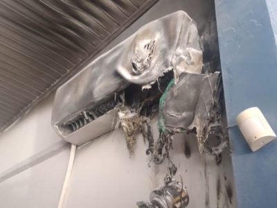 Princípio de incêndio é registrado em empresa de Araranguá