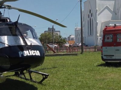 <strong>Paciente enfartado em Sombrio é transferido pelo serviço aeromédico para Criciúma</strong>