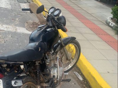 Polícia Militar recupera em Sombrio moto furtada na Sanga da Areia