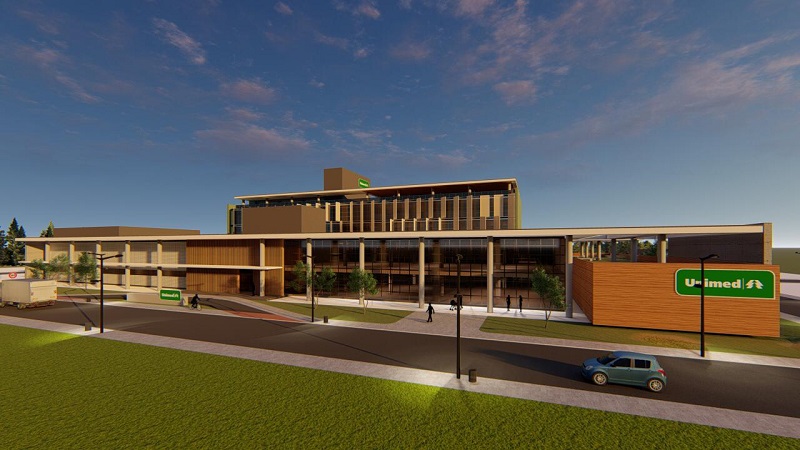 Hospital Unimed Araranguá deve ficar pronto no início do ano que vem