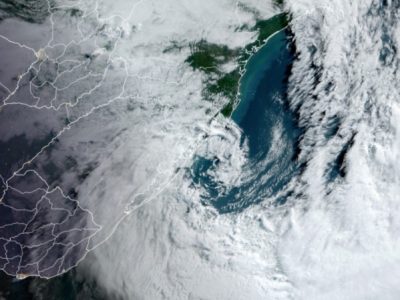 Monitoramento da Defesa Civil mostra afastamento do ciclone e enfraquecimento dos ventos nas próximas horas