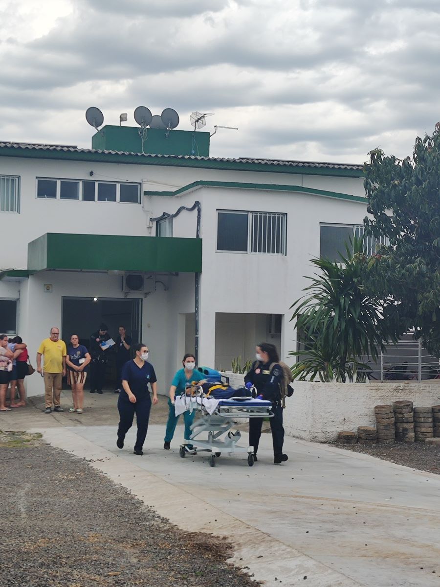 Paciente com AVC é transferida pelo serviço aeromédico de Jacinto Machado para hospital de Criciúma