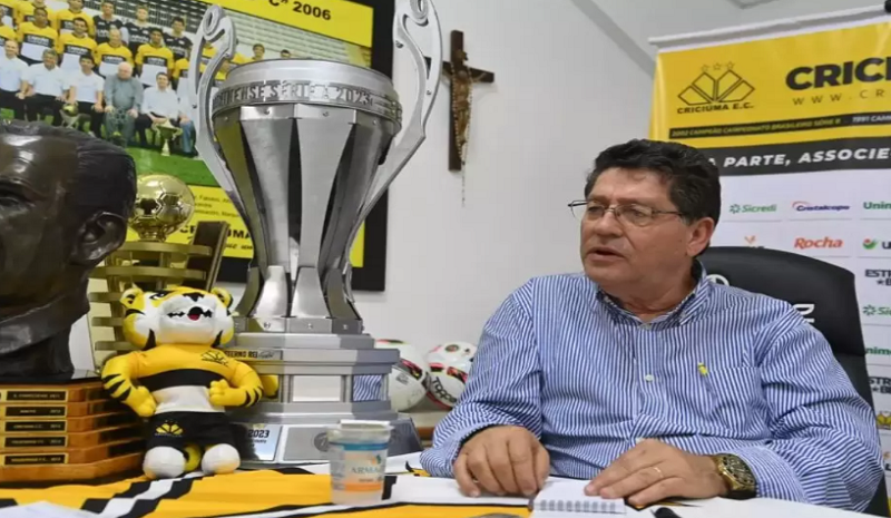 Vilmar Guedes renuncia ao cargo de presidente do Criciúma