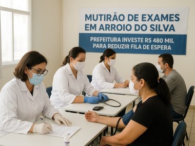 Mutirão de Exames em Arroio do Silva: Prefeitura investe R$ 480 mil para reduzir fila de espera