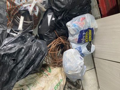 PM, Celesc e Defesa Civil saem a campo no combate ao furto e receptação de fios e sucata