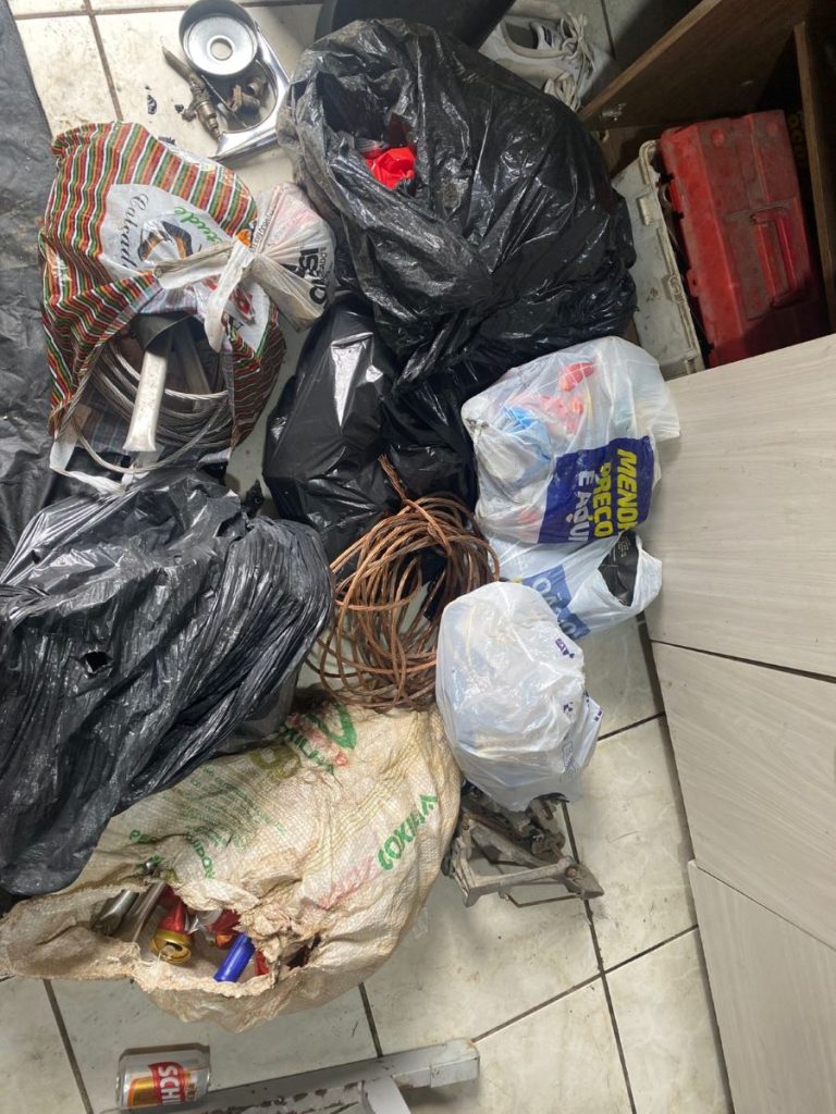 PM, Celesc e Defesa Civil saem a campo no combate ao furto e receptação de fios e sucata