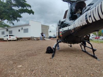 Serviço aeromédico transfere gestante de sete semanas de Timbé do Sul para hospital de Araranguá