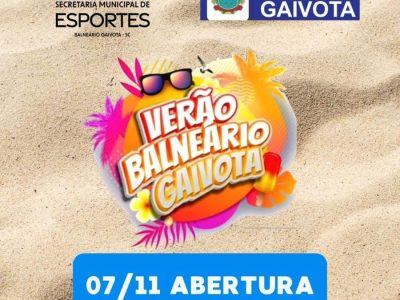 Balneário Gaivota abre inscrições para Campeonatos do Verão 2026