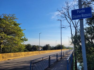 Defesa Civil realiza interdição temporária na Ponte Giacomo Mazzuco para instalação de unidade hidrológica