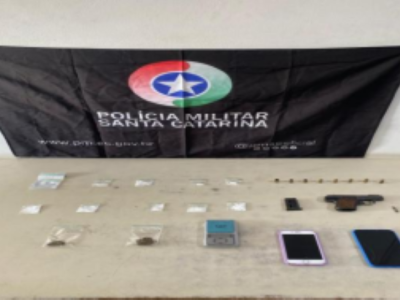 PM prende traficante com drogas e arma de fogo no Lagoão e homem que agrediu mulher no Morro dos Conventos