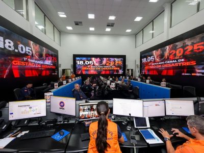 Santa Catarina bate recorde de adesão e lidera maior simulado de gestão de desastres do país neste domingo