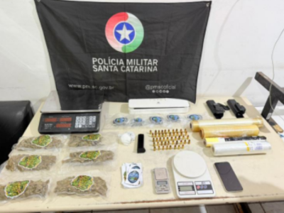 Traficante é preso com mais de um quilo de drogas e munições no Lagoão