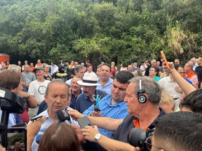 Governador veio, assinou as ordens de serviço e disse que o espaço no PL está aberto e que vai ganhar as eleições