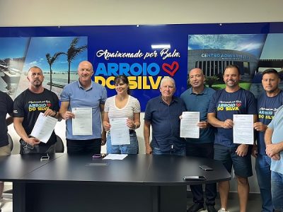 Contrato assinado e ordem de serviço entregue: Balneário Arroio do Silva avança com projeto de ampliação do Calçadão a beira-mar
