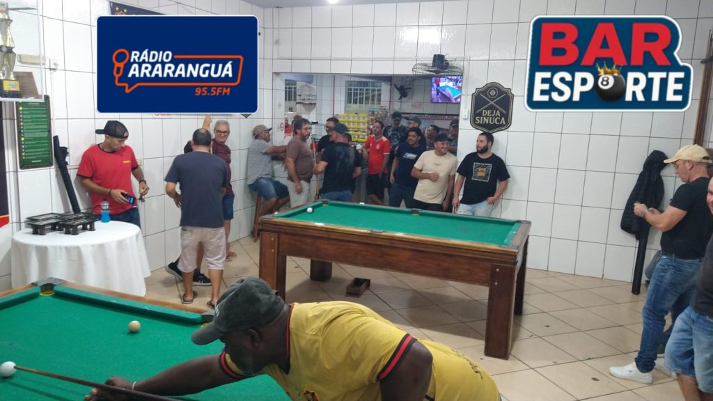 Até a última bola: Taça Rádio Araranguá movimenta o Bar Esporte com maratona de sinuca