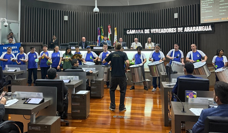 APAE de Araranguá é homenageada pelos 55 anos com Moção de Reconhecimento do Legislativo