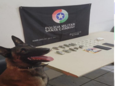 Adolescente é apreendido com maconha e cocaína no bairro Santa Catarina