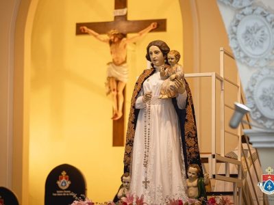 Santuário Nossa Senhora Mãe dos Homens dá início à programação da padroeira com missa e apresentação de manto