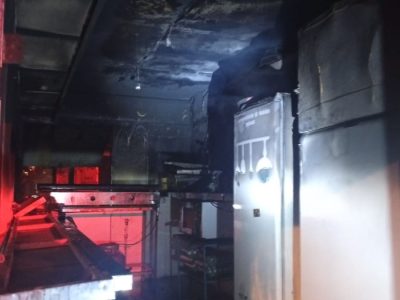 Princípio de incêndio a lancheria no Centro de Passo de Torres mobiliza bombeiros