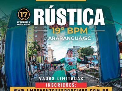 Inscrições para tradicional Corrida Rústica do 19º BPM estarão abertas até junho