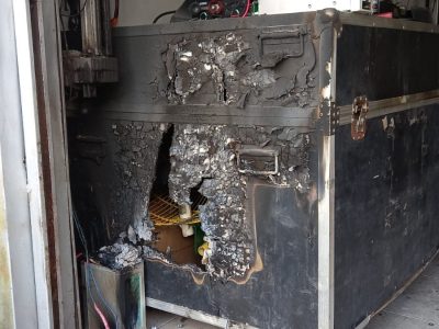 Princípio de incêndio atinge oficina de drones em Araranguá