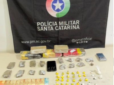 Polícia Militar prende dois traficantes com mais de dois quilos e meio de maconha no Caverazinho