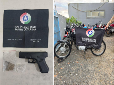Motociclista é preso com moto com chassi adulterado e falsa arma de fogo após fuga em Maracajá