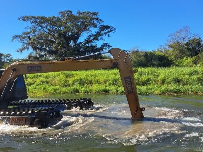 Defesa Civil de Araranguá segue com ações preventivas no Rio dos Porcos