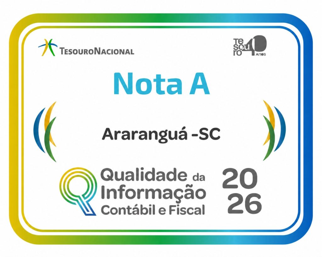 Araranguá conquista nota máxima em ranking nacional de qualidade da informação contábil e fiscal