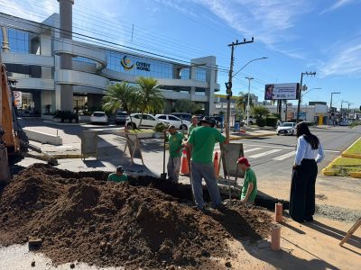 SAMAE de Araranguá executa obra na Avenida Sete de Setembro