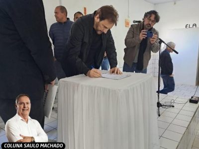 Prefeitura de Araranguá vive dia de assinaturas de ordens de serviço para o interior