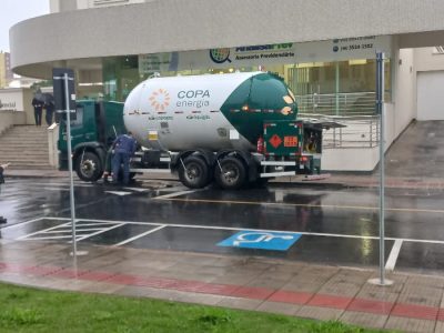 Vazamento de gás mobiliza bombeiros e Polícia Militar no Centro de Araranguá
