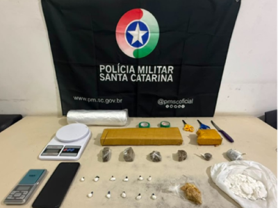 Polícia Militar recupera computador furtado em Araranguá e apreende drogas em Passo de Torres