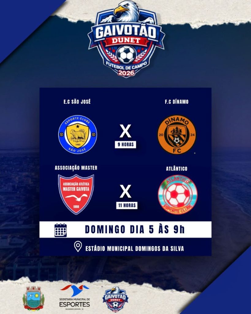 Rodada do municipal de futebol da Gaivota é antecipada