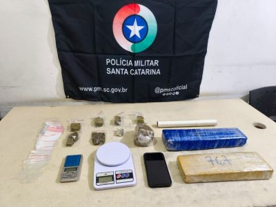 Traficante é preso com mais de dois quilos de maconha em Sombrio