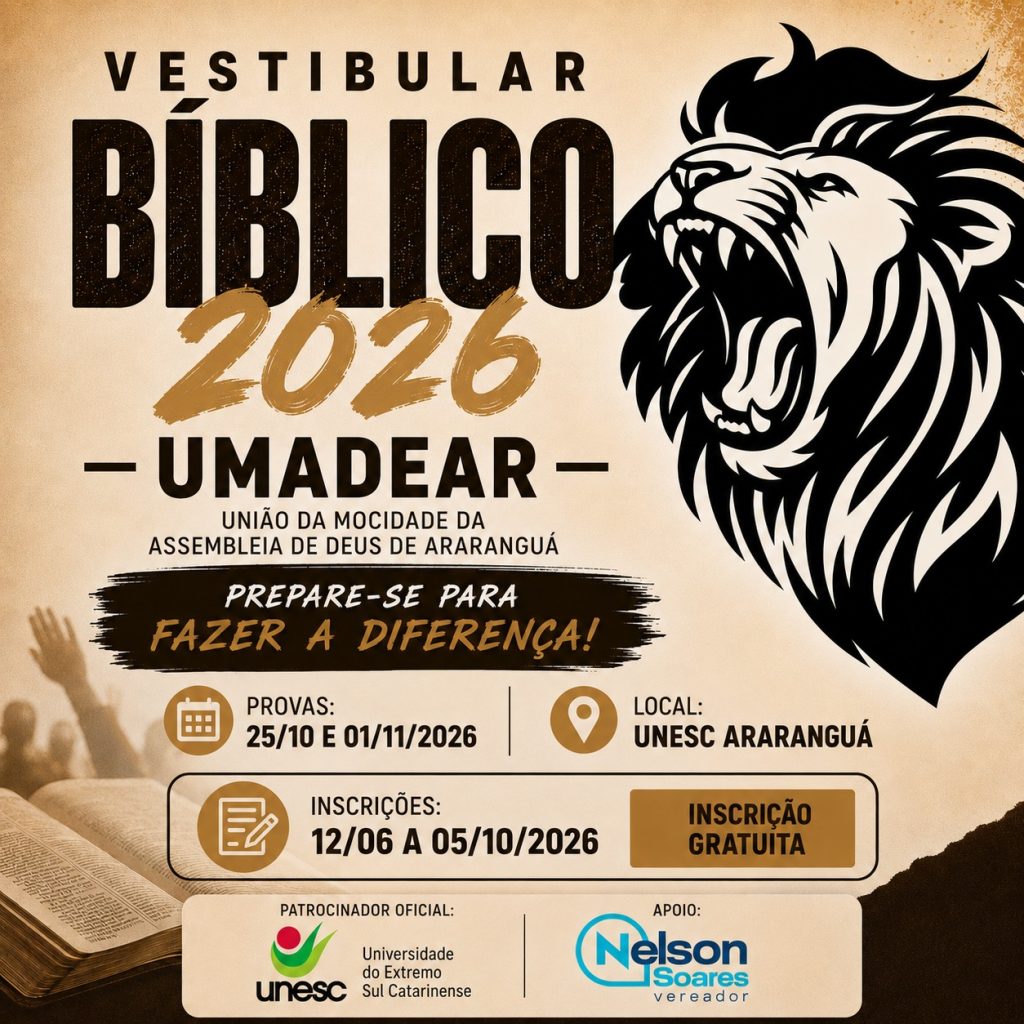 UMADEAR promove Vestibular Bíblico 2026