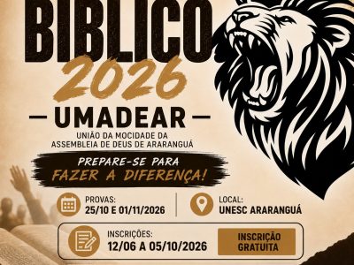 UMADEAR promove Vestibular Bíblico 2026