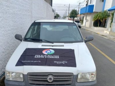 Polícia Militar recupera veículo furtado em Araranguá e prende autor do crime na Sanga da Toca