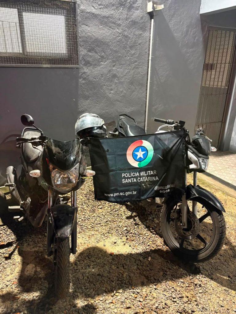 PM recupera na Lagoa da Serra duas motos furtadas, uma delas usada em assalto a um posto de combustives