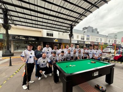 Torneio de Sinuca movimenta o calçadão durante o Sábado Mais em Araranguá