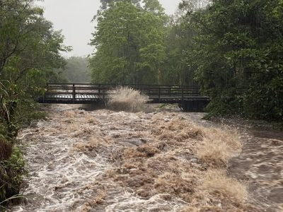 Timbé do Sul enfrenta um dos dias mais difíceis com fortes chuvas e alagamentos (FOTOS)