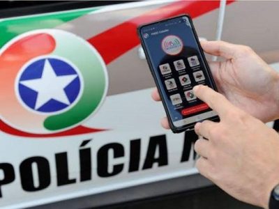 Mulher aciona o botão do pânico e, homem é preso por descumprimento de medida protetiva no distrito de Hercílio Luz