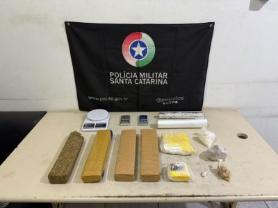 Polícia Militar apreende mais de 5 quilos de drogas em Passo de Torres