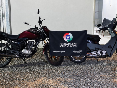 Polícia Militar recupera motociclistas e bicicleta furtadas e, prende autor do crime na Divinéia