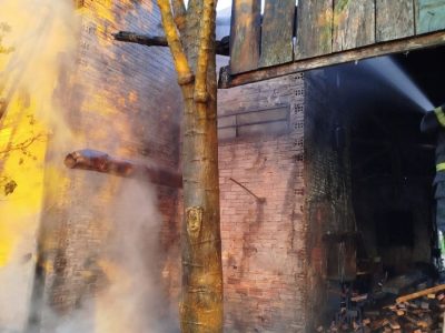 Princípio de incêndio atinge estufa de fumo no interior de Ermo