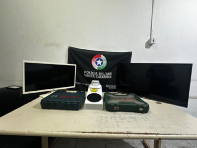 Polícia Militar recupera eletrodomésticos e prende autor de furto no Arroio do Silva