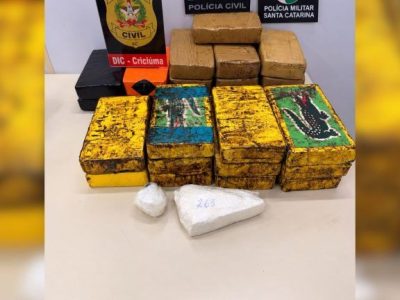Operação da Polícia Civil apreende mais de 25 quilos de pasta de cocaína no sul do estado